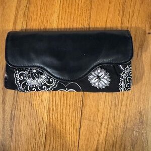 Vera Bradley Black and White Floral Clutch